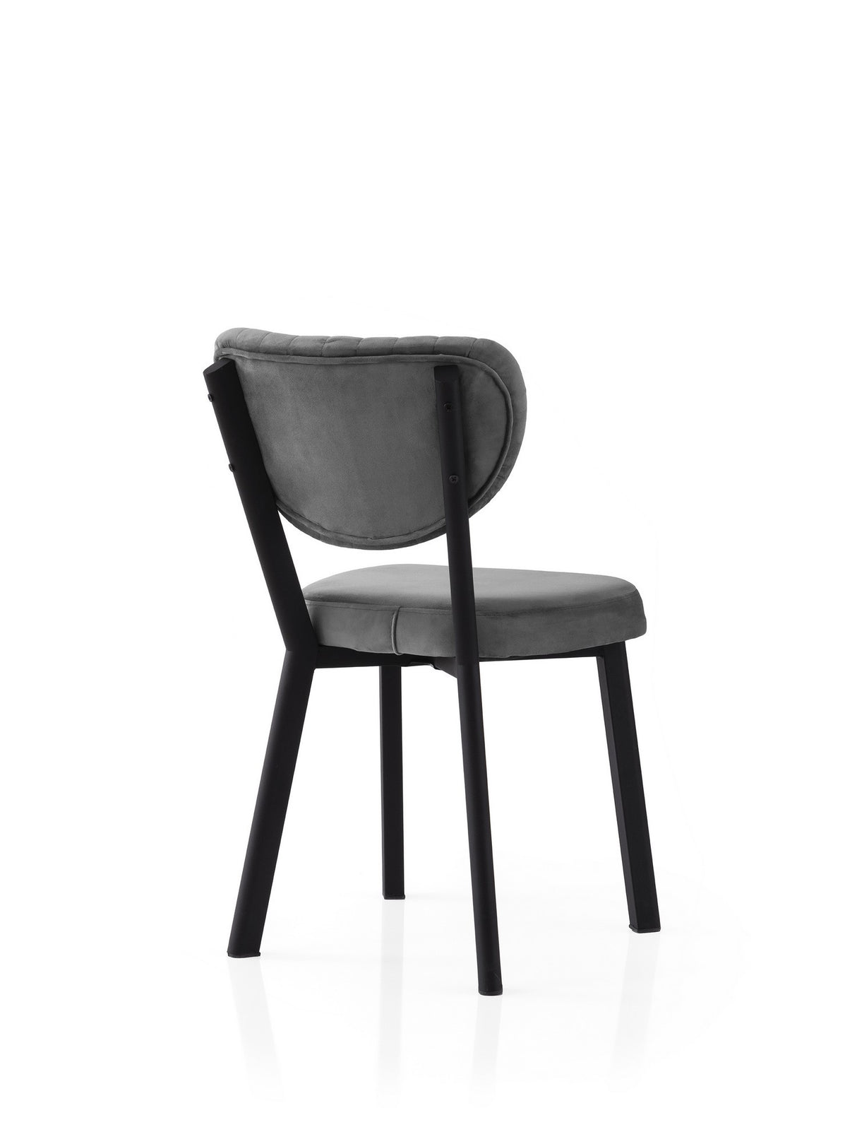 Set 2 scaune Beta - 839 V2, Negru - Antracit, 46x54x86 cm