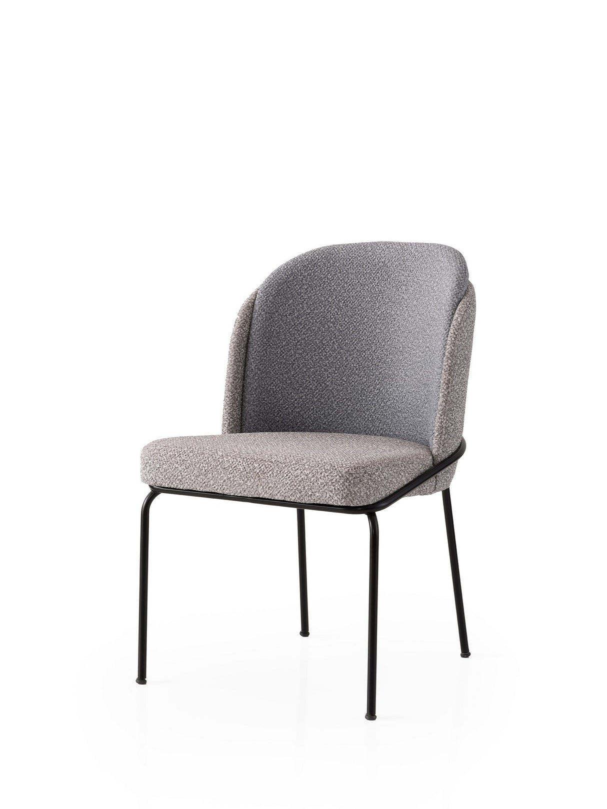 Set 2 scaune Dore - 175 V2, Auriu - Gri, 62x52x75 cm
