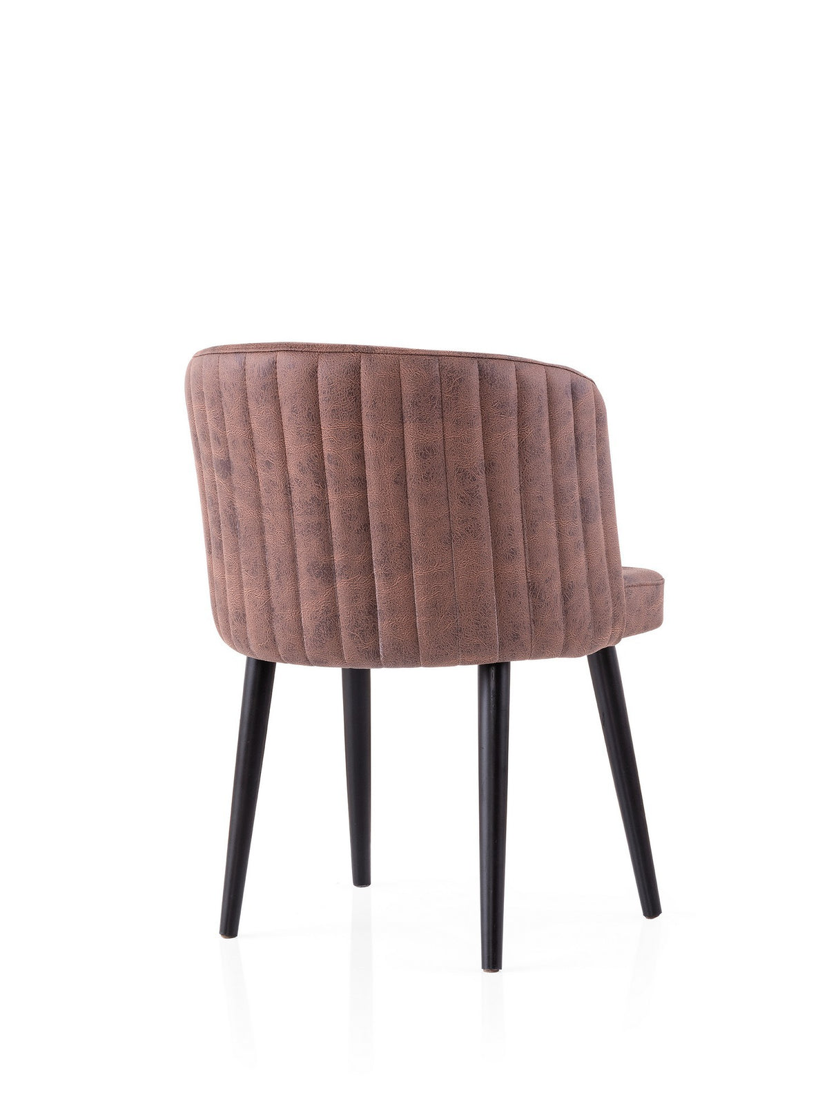 Set 2 scaune Zen - 4207 V2, Negru - Maro, 57x57x81 cm