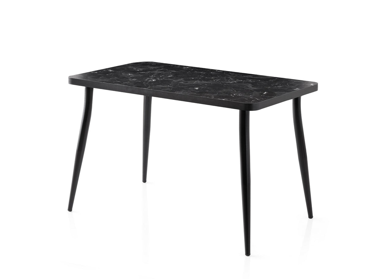 Masă dining Oslo - 3071, Black marble, 120x70x75 cm