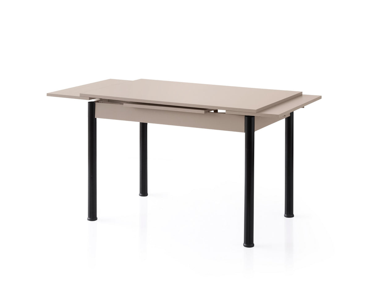 Masă dining extensibilă Polo - 1300, Moca deschis, 110x70x75 cm