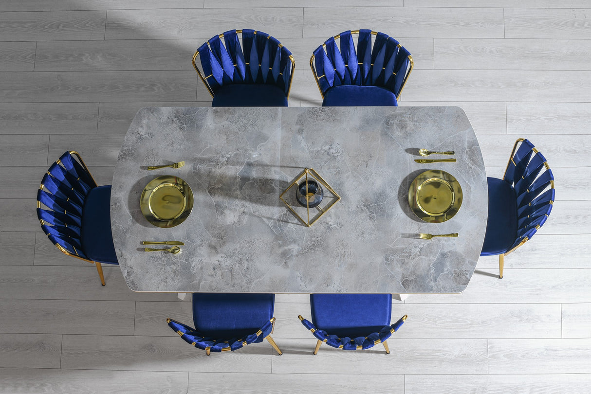 Masă dining İkon - 1002, Multicolor, 180x90x77 cm