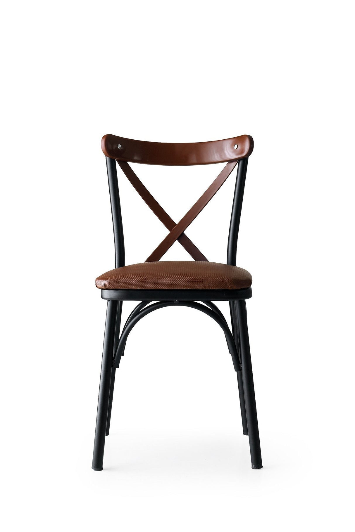 Set 4 scaune Ekol - 1332 V4, Maro, 42x42x84 cm