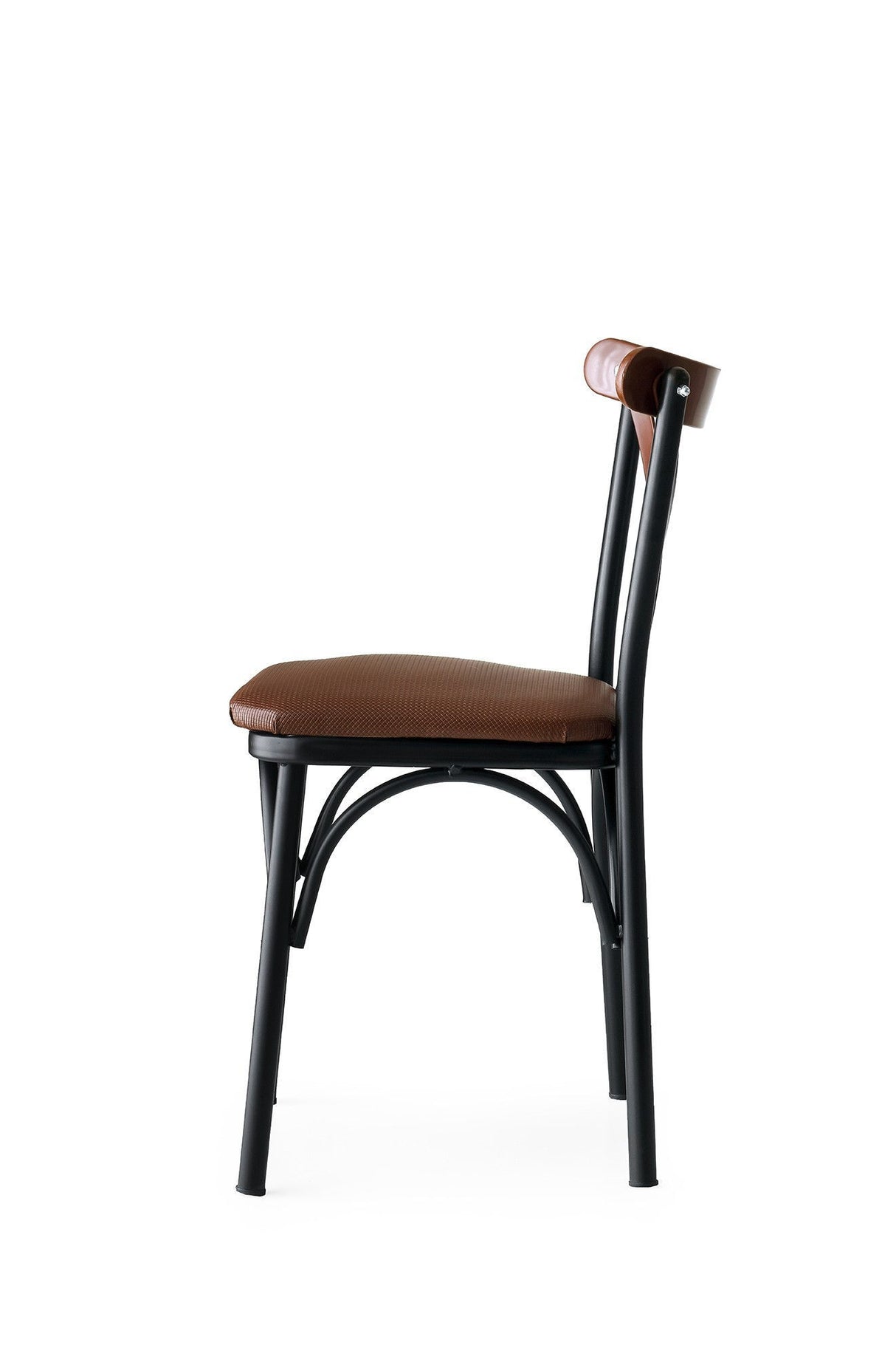 Set 4 scaune Ekol - 1332 V4, Maro, 42x42x84 cm