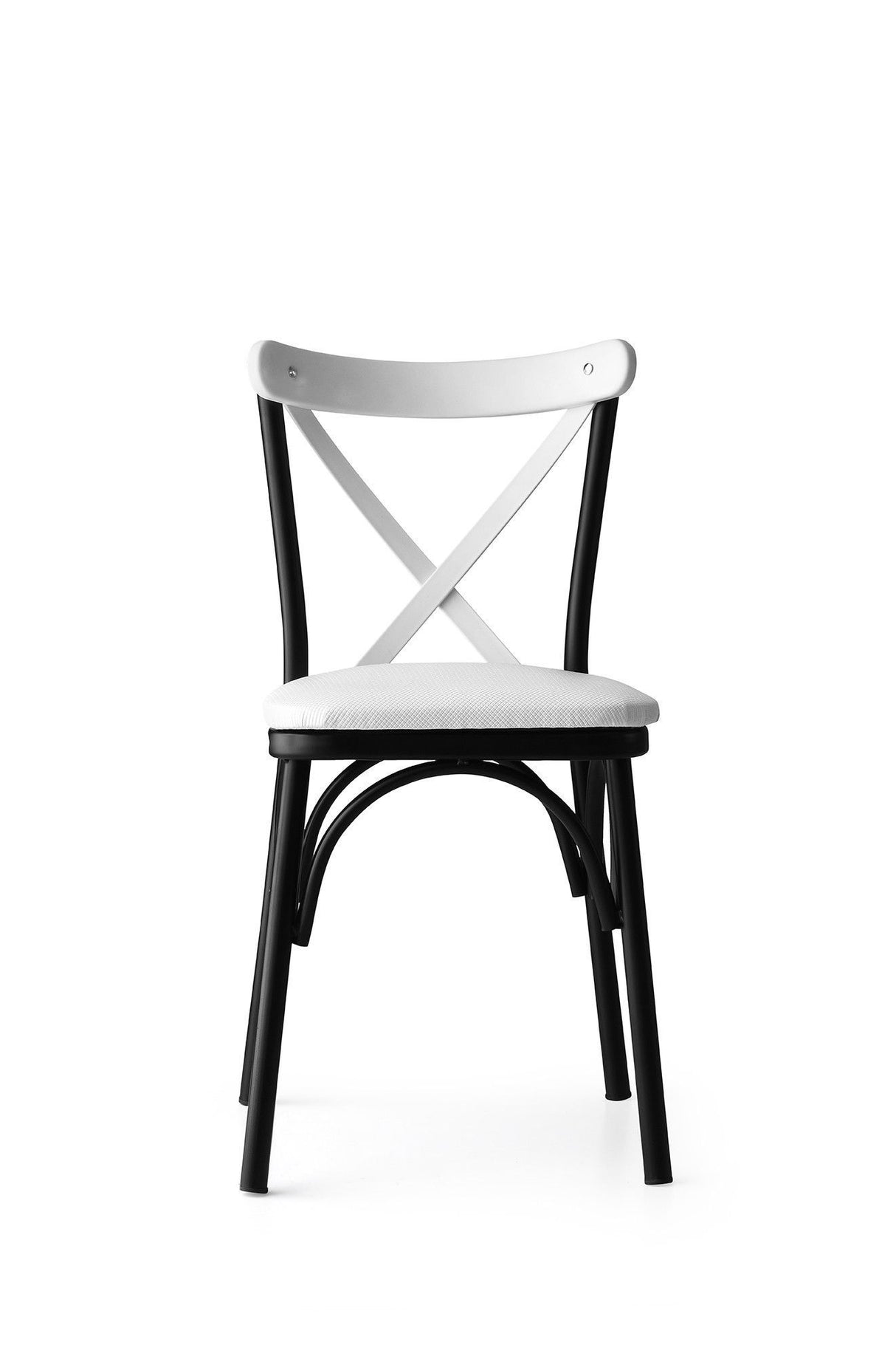 Set 4 scaune Ekol - 1334 V4, Alb, 42x42x84 cm