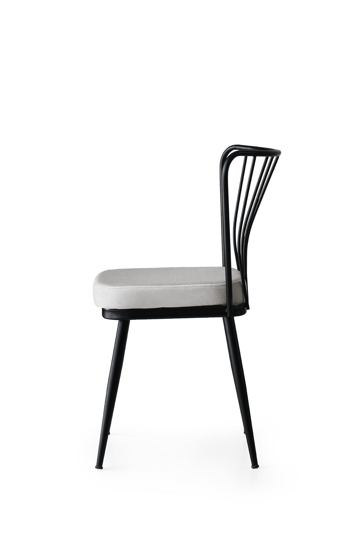 Set 4 scaune Yıldız - 940 V4, Negru, 43x42x82 cm