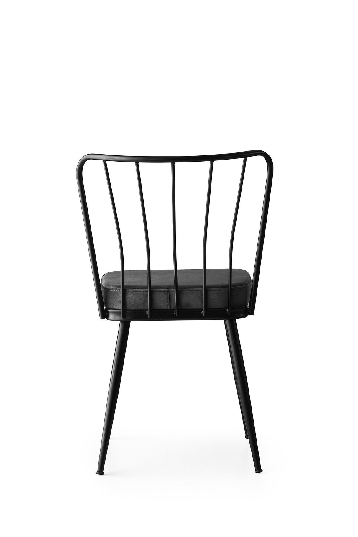 Set 4 scaune Yıldız - 942 V4, Negru, 43x42x82 cm