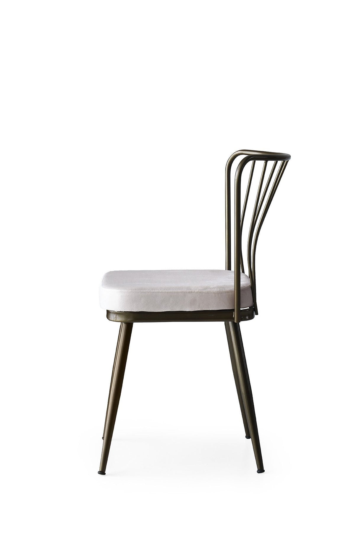 Set 4 scaune Yıldız - 985 V4, Mink, 43x42x82 cm