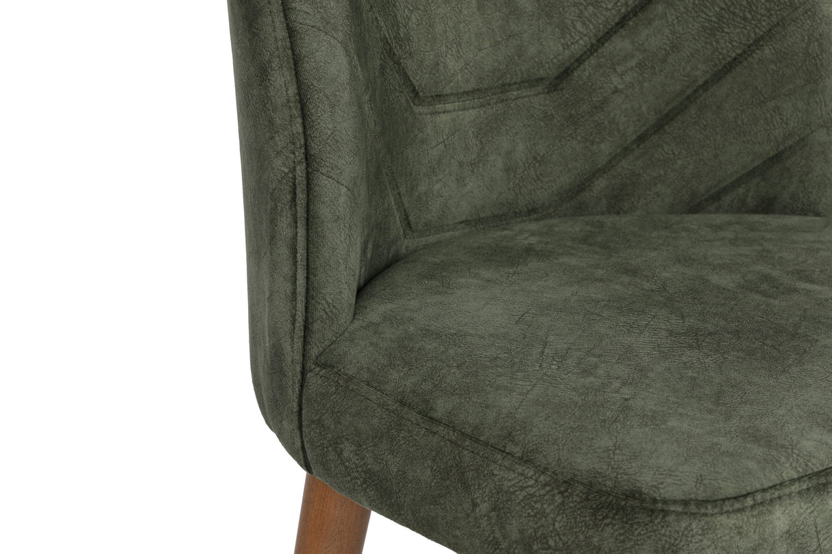 Set 2 scaune Dallas 558 V2, Nuc - Dark green, 50x49x90 cm