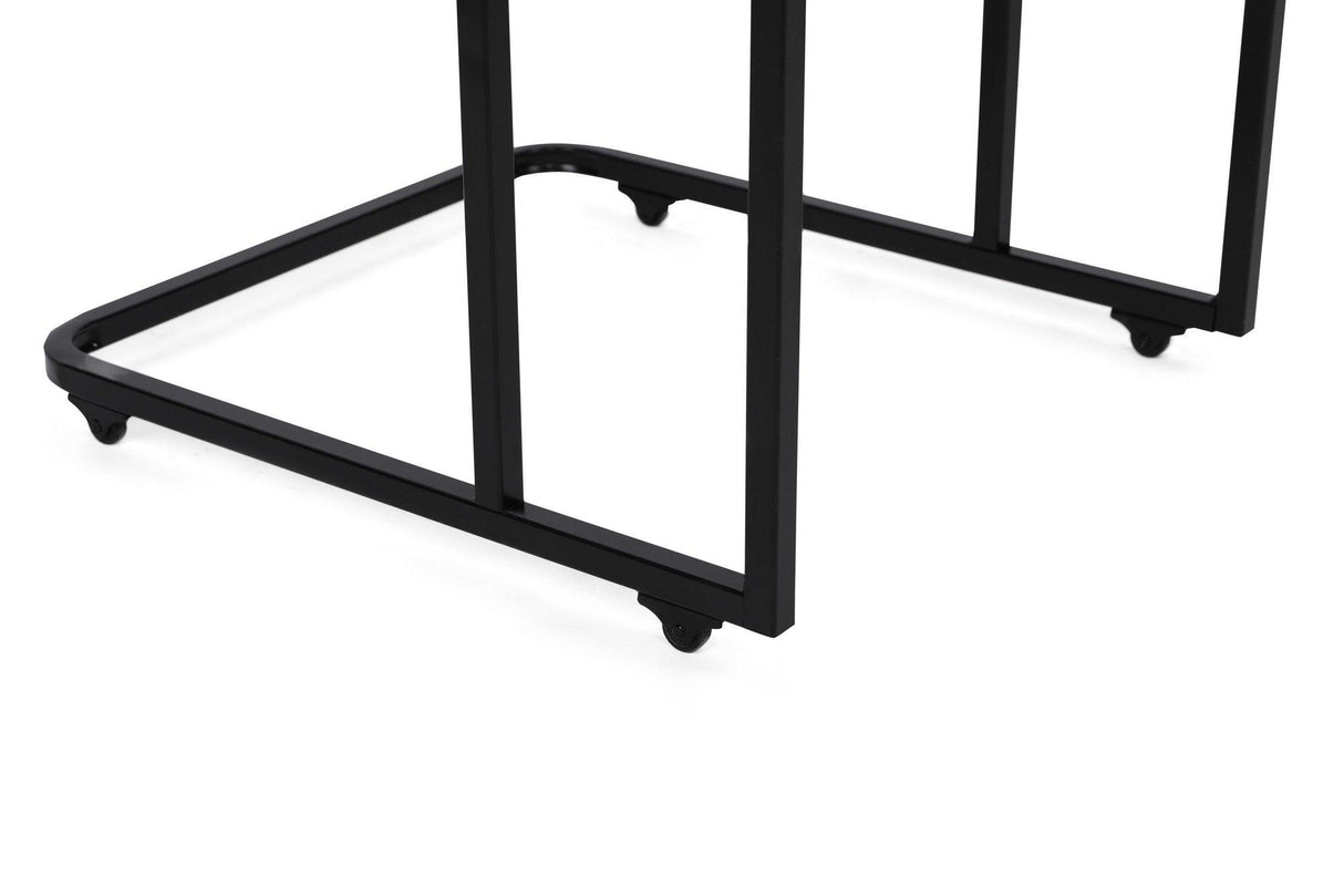 MASUTA DE CAFEA Ce Metal Zigo Table, Nuc, 46x49x41 cm - Maro Negru, SKU 974NMB1234