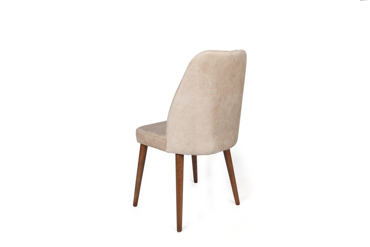 Set scaune (2 bucăți) Alfa Chair Set (2 Pieces), Kaki, 50x90x49 cm - Cremă de nucă, SKU 974NMB1630