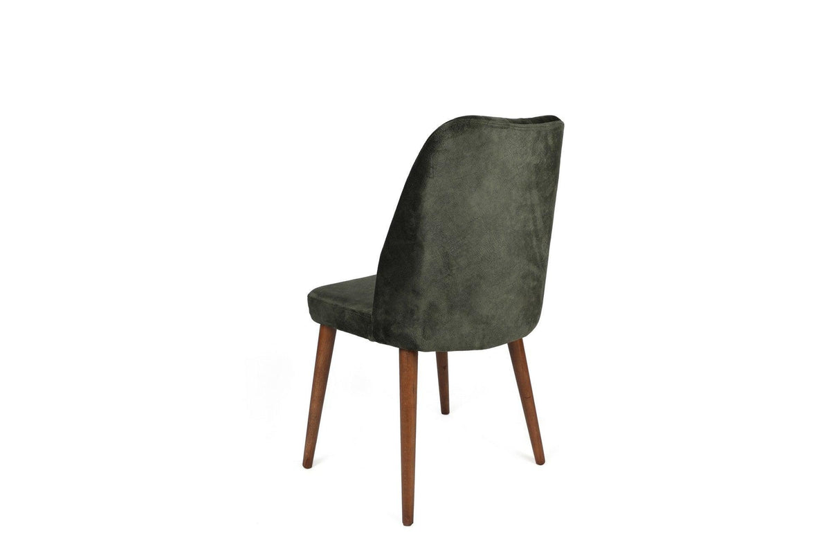 Set scaune (2 bucăți) Alfa Chair Set (2 Pieces), Kaki, 50x90x49 cm - Nuc kaki, SKU 974NMB1630