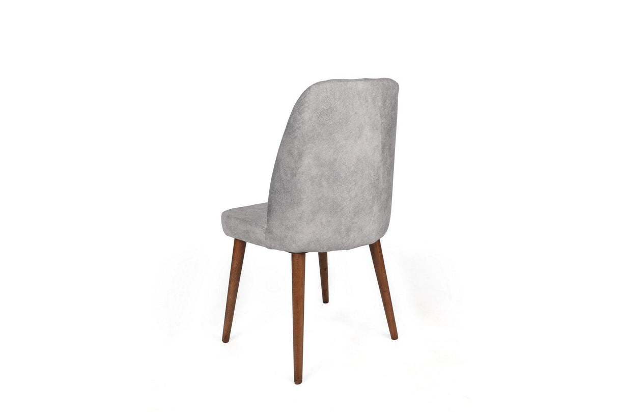 Set scaune (2 bucăți) Dallas Chair Set (2 Pieces), Bej, 50x90x49 cm - Nuc Gri, SKU 974NMB1653