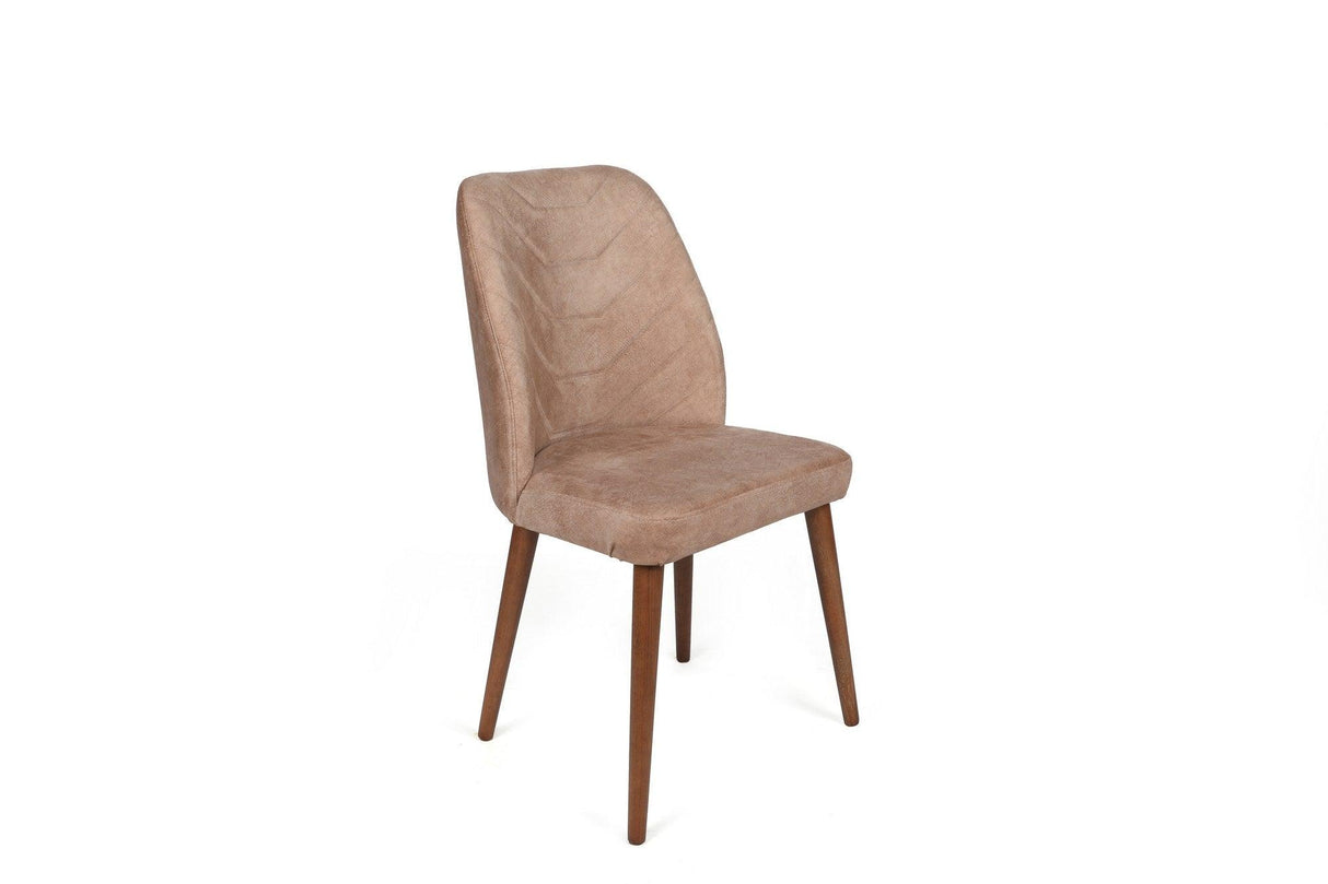 Set scaune (2 bucăți) Dallas Chair Set (2 Pieces), Bej, 50x90x49 cm - Bej Lemn, SKU 974NMB1653