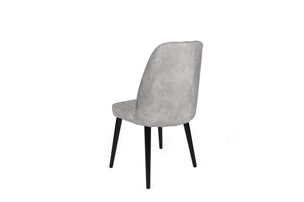 Set scaune (2 bucăți) Dallas Chair Set (2 Pieces), Bej, 50x90x49 cm - Gri Negru, SKU 974NMB1653