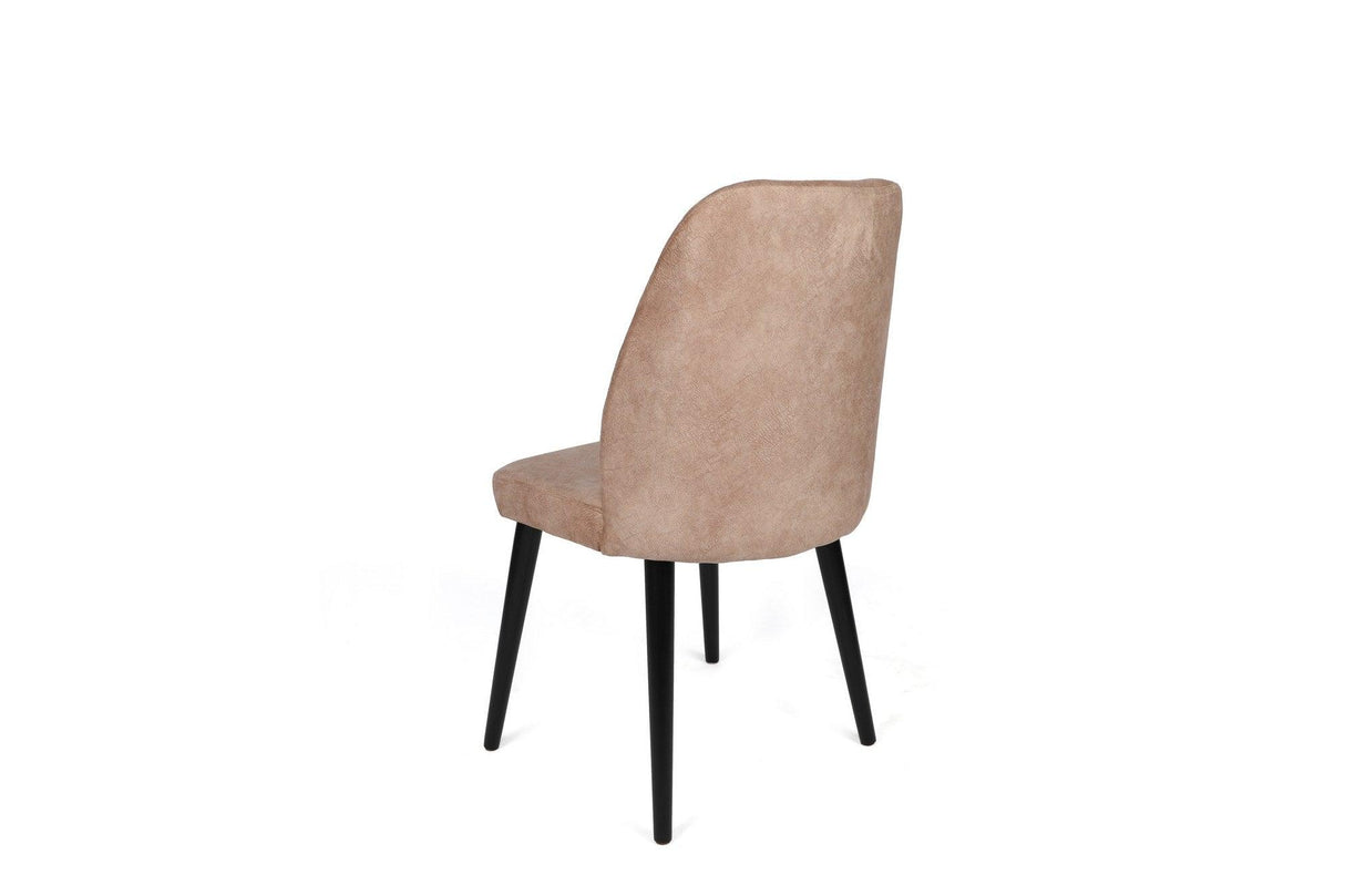 Set scaune (2 bucăți) Dallas Chair Set (2 Pieces), Bej, 50x90x49 cm - Vizon Black, SKU 974NMB1653