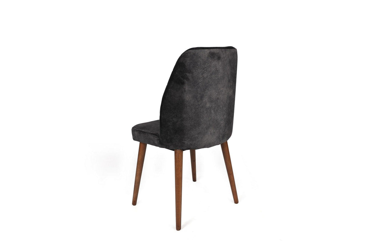 Set scaune (2 bucăți) Dallas Chair Set (2 Pieces), Bej, 50x90x49 cm - Maro antracit, SKU 974NMB1653