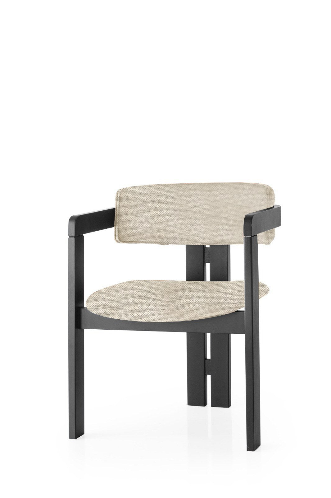 Scaun CO - 006, Gri deschis - Negru, 58x49x76 cm