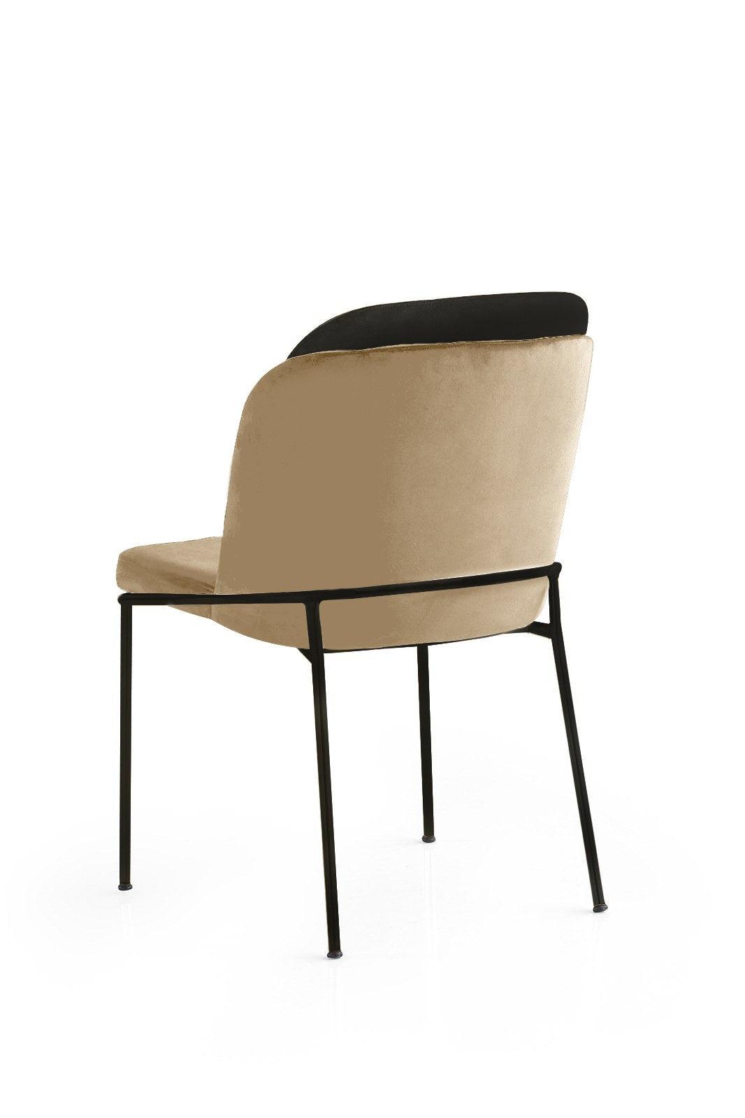 Set scaune Bucatarie Sufragerie (4 bucăți) DR Chair Set, 54 x 86 x 55 cm - Bej, SKU 974NMB1716