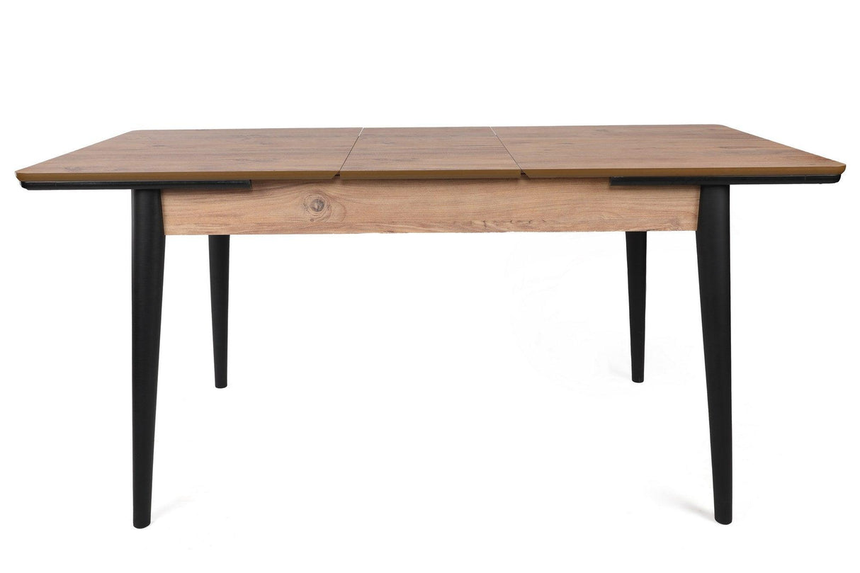 Masă Extensibila Sigma Dining Table, Nuc, 130 x 80 x 80 cm - Nuc Negru, SKU 974NMB1732