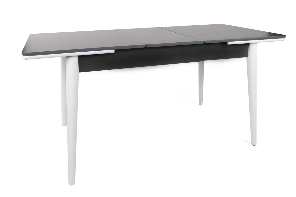Masă Extensibila Sigma Dining Table, Nuc, 130 x 80 x 80 cm - Alb antracit, SKU 974NMB1732
