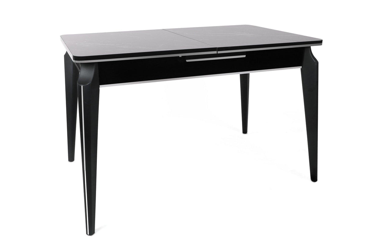 Masa Bucatarie Star Dining Table Extensibila, Gri, 120 x 75 x 79 cm - Negru, SKU 974NMB1735