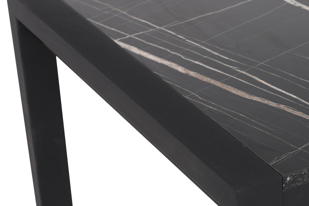 Masă dining extensibilă Silva - 1012, Negru, 120x74x75 cm