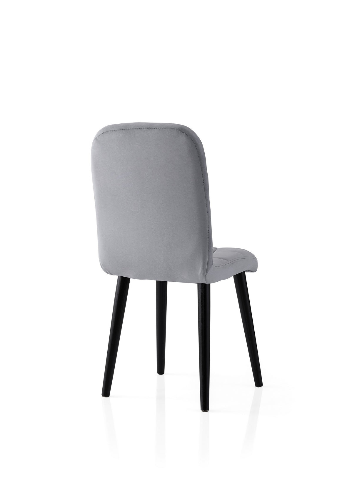 Set 2 scaune Retro - 732 V2, Negru - Gri, 41x51x88 cm