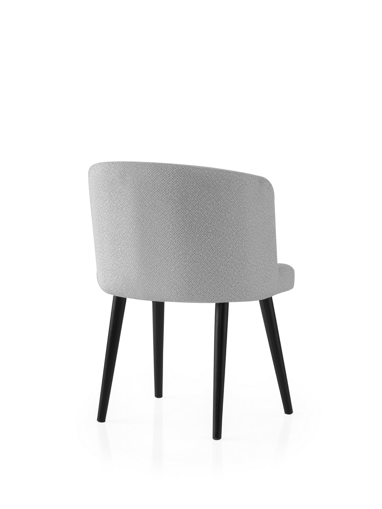 Set 4 scaune Soft - 4101 V4, Negru - Gri, 57x57x81 cm
