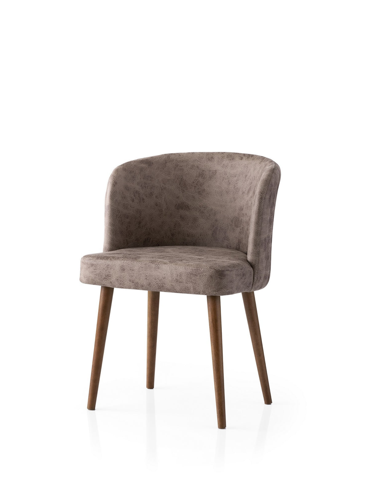 Set 2 scaune Zen - 4236 V2, Nuc - Mink, 57x57x81 cm