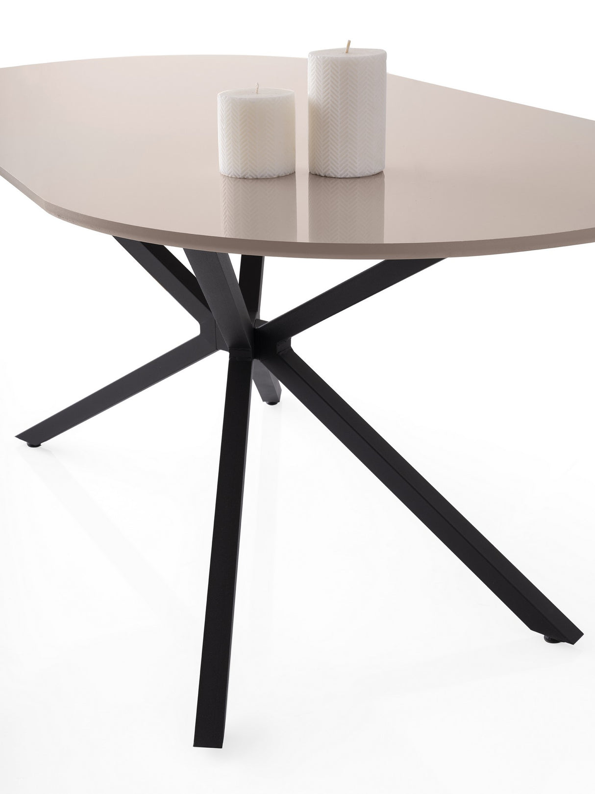 Masă dining Aura - 3012, Alb, 180x90x79 cm
