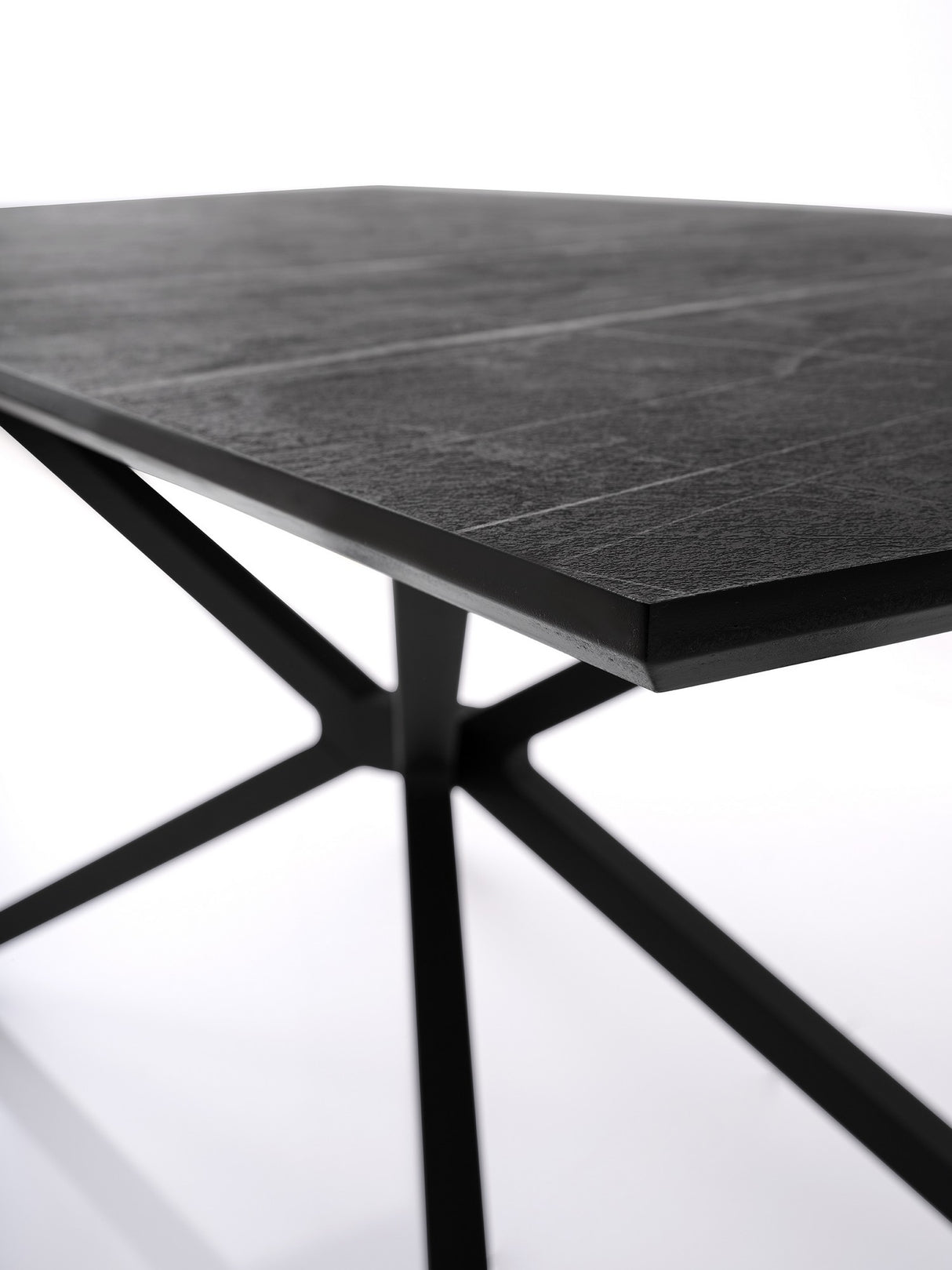 Masă dining Nox - 3002, Black marble, 180x90x79 cm