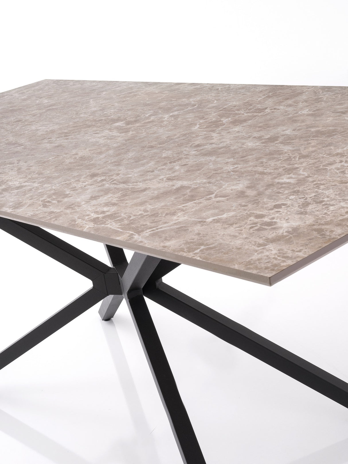 Masă dining Nox - 3003, Grey stone, 180x90x79 cm