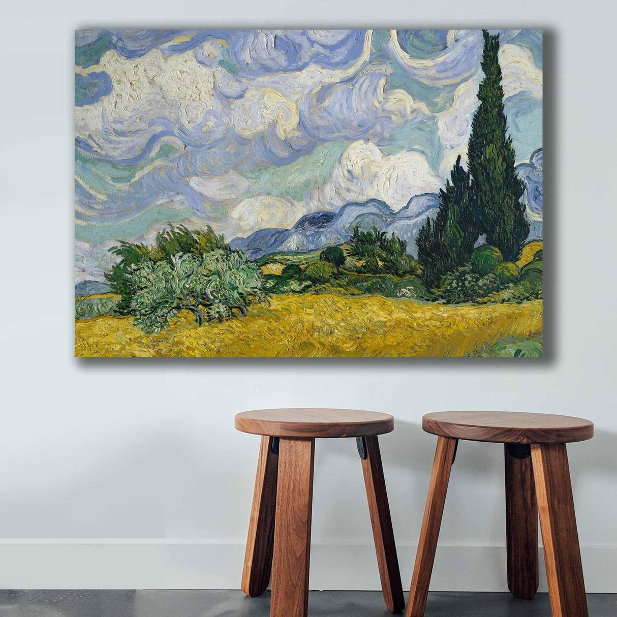 Tablou Canvas Copaci, Multicolor, 100 x 70 cm