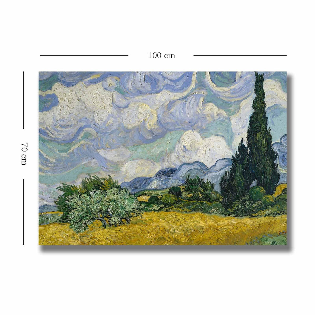 Tablou Canvas Copaci, Multicolor, 100 x 70 cm