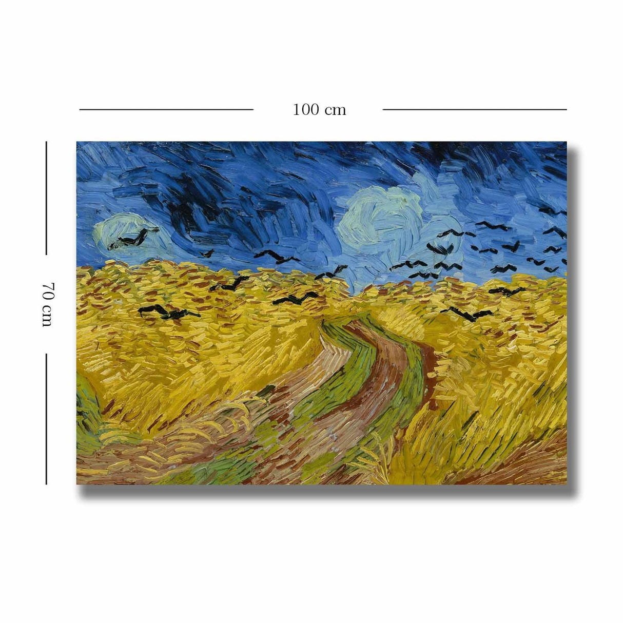 Tablou Canvas Corbi, Multicolor, 100 x 70 cm