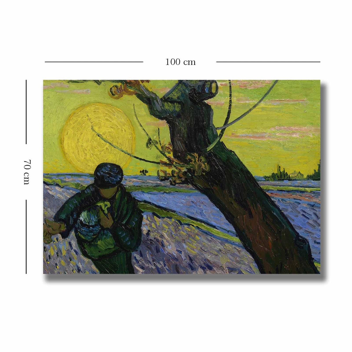 Tablou Canvas Sun, Multicolor, 100 x 70 cm