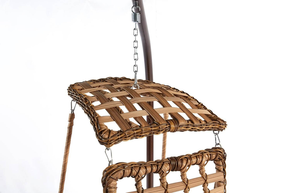 Balansoar de grădină Alacati Orgu, Diverse culori, 120x106x214 cm - Maro | SKU: 991DVN1201 | Balansoar de grădină Alacati Orgu, 120x106x214 cm, varianta Maro, produs pentru amenajarea locuinței, disponibil online în România la CasaMob
