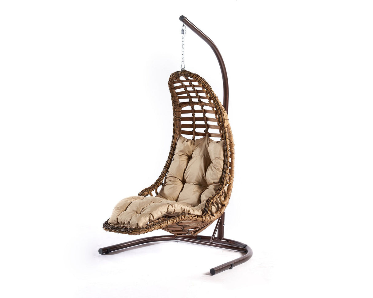 Balansoar de grădină Bodrum, Diverse culori, 120x106x214 cm - Maro | SKU: 991DVN1202 | Balansoar de grădină Bodrum, 120x106x214 cm, varianta Maro, produs pentru amenajarea locuinței, disponibil online în România la CasaMob