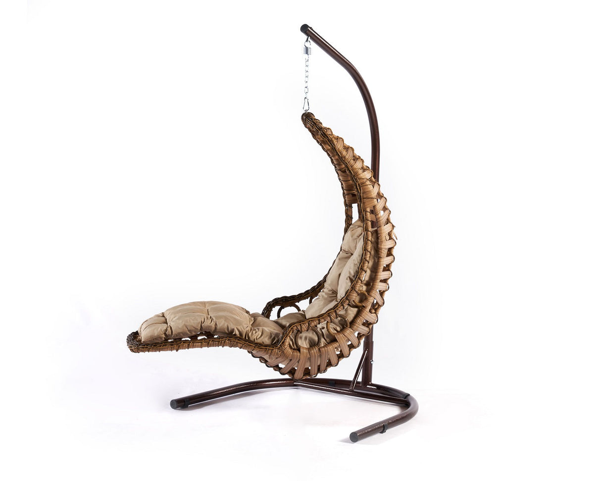 Balansoar de grădină Bodrum, Diverse culori, 120x106x214 cm - Maro | SKU: 991DVN1202 | Balansoar de grădină Bodrum, 120x106x214 cm, varianta Maro, produs pentru amenajarea locuinței, disponibil online în România la CasaMob