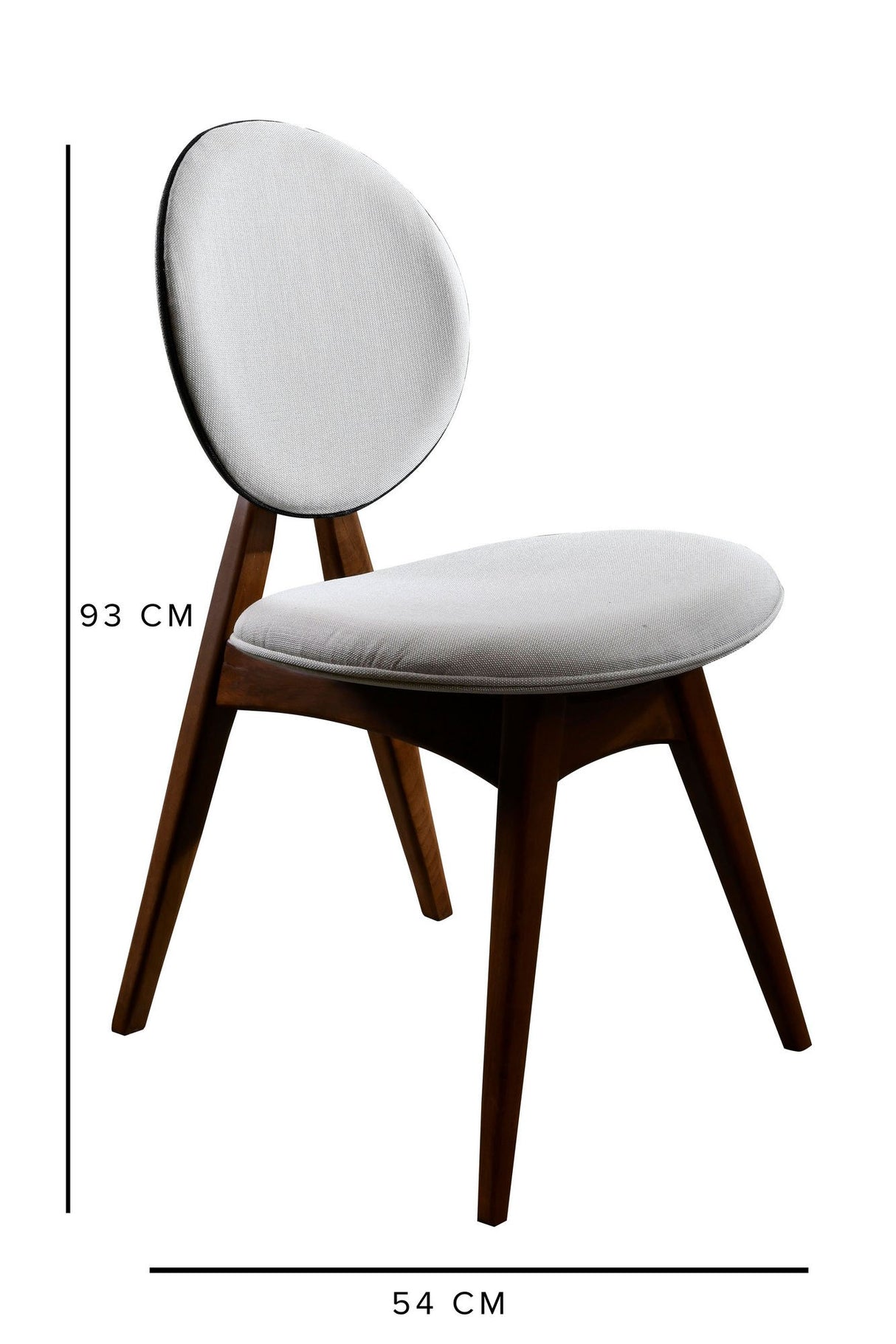 Set 2 scaune Touch v2, Diverse culori, 54x55x93 cm - Nuc - Crem | SKU: 998VOW1113 | Set 2 scaune Touch v2, 54x55x93 cm, varianta Nuc - Crem, produs pentru amenajarea locuinței, disponibil online în România la CasaMob