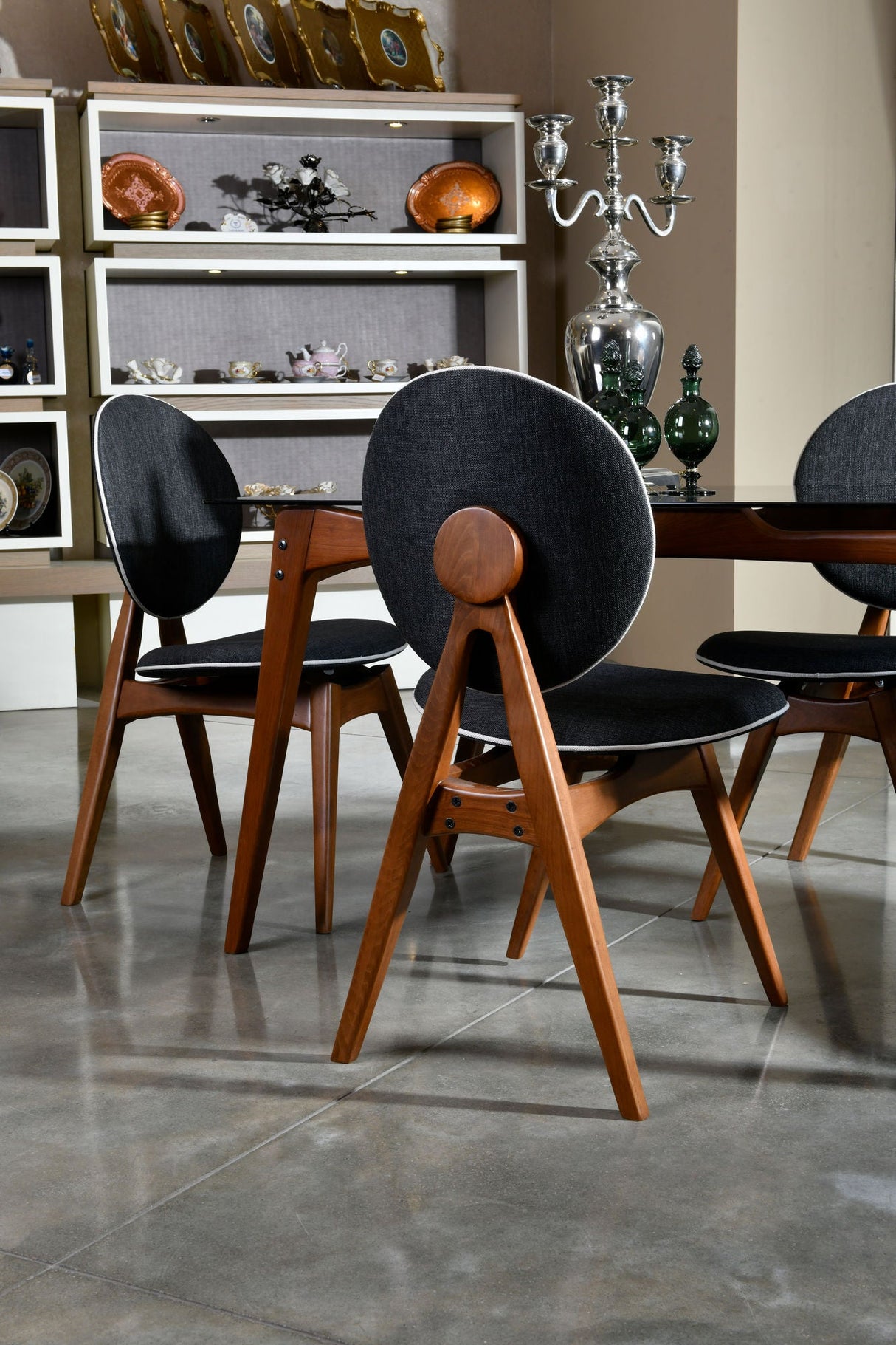 Set 2 scaune Touch v2, Diverse culori, 54x55x93 cm - Nuc - Antracit | SKU: 998VOW1114 | Set 2 scaune Touch v2, 54x55x93 cm, varianta Nuc - Antracit, produs pentru amenajarea locuinței, disponibil online în România la CasaMob