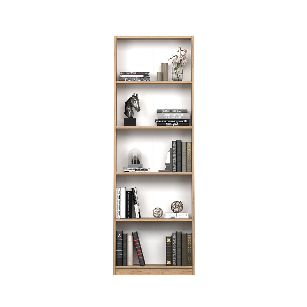 Biblioteca KTP-150-BB-1 Home Collection® Nurdan, 5 rafturi, 58x170x23 cm - Stejar | SKU: KTP-150-FF-1