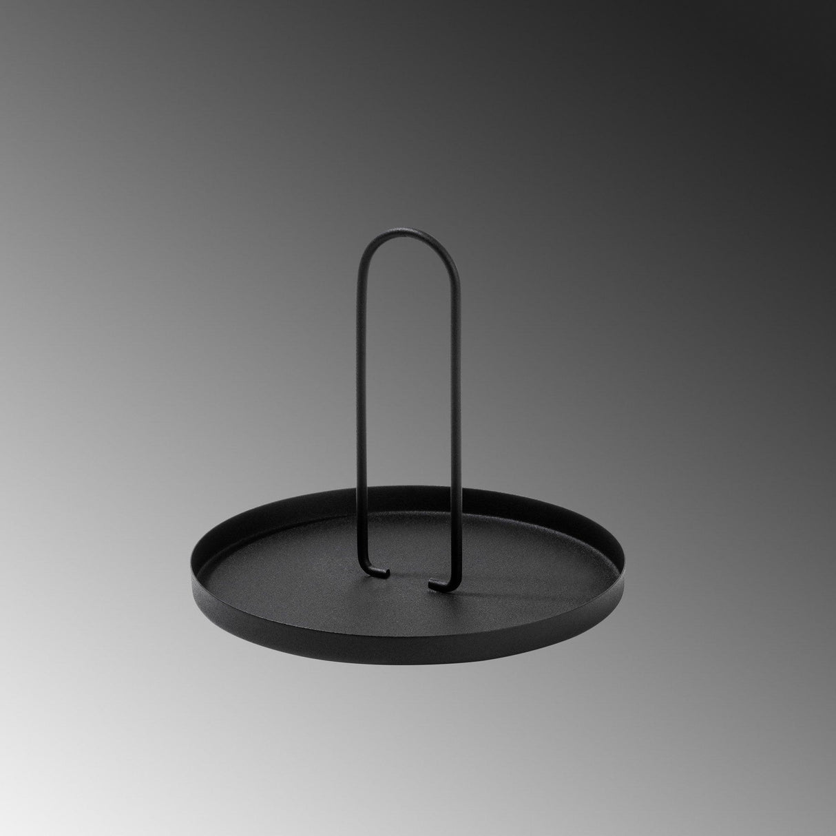 Accesoriu metalic decorativ Simi, Negru, 21x18 cm