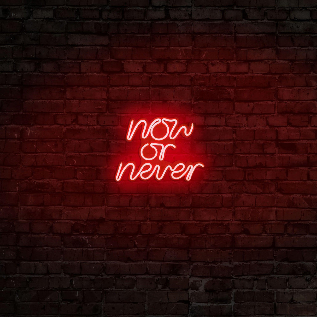 Aplica de Perete Neon Now or Never, 28x22 cm - Rosu