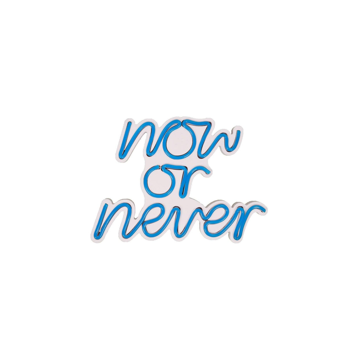Aplica de Perete Neon Now or Never, 28x22 cm - Albastru