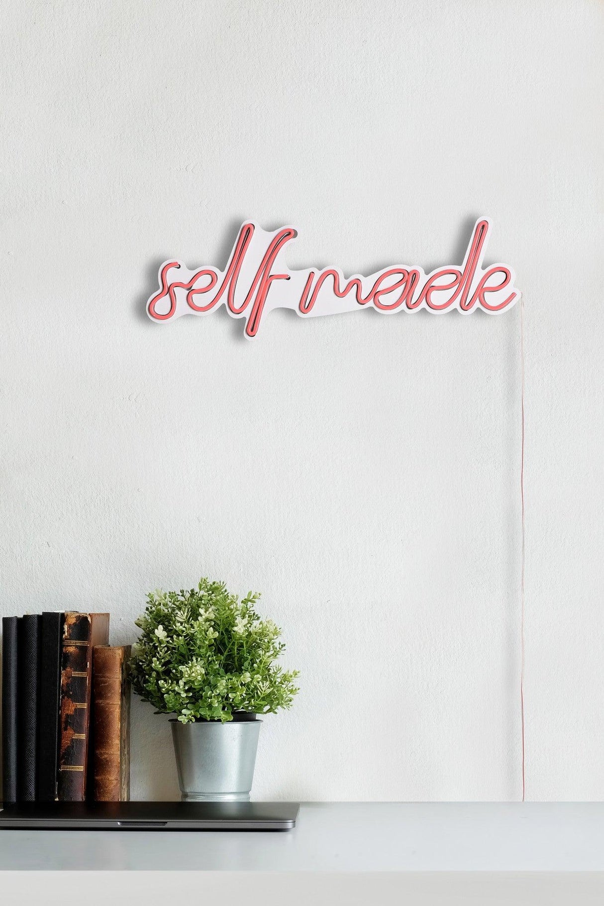 Aplica de Perete Neon Self Made, 48x16 cm - Roz