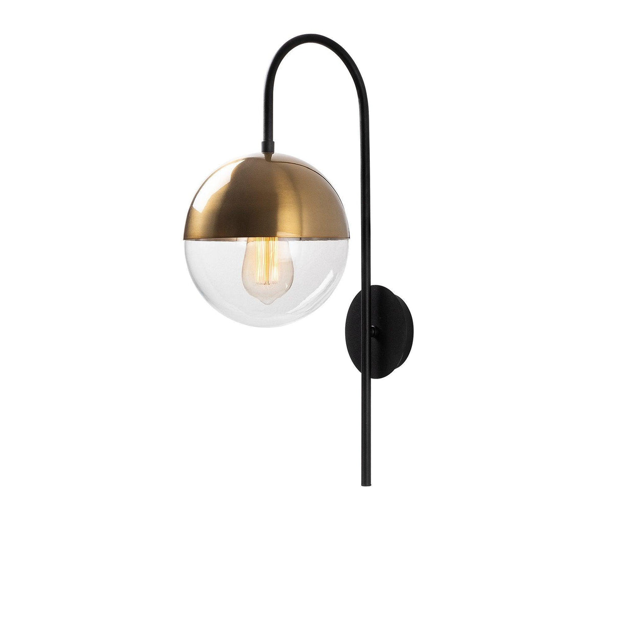 Aplica de perete Sunflux, Negru, 20x20x57 cm