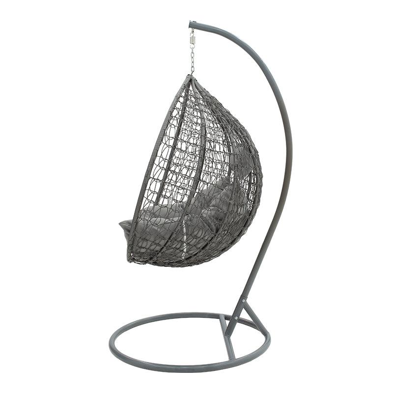 Balansoar Zafer, Metal si PP, 106x103x200 cm - Gri