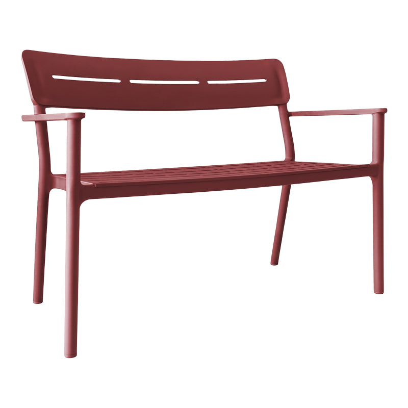 Bancă de grădină 2 locuri Cadrin, Diverse culori, 117x60x83 cm - Rosu | SKU: 326-000095 | Bancă de grădină 2 locuri Cadrin, 117x60x83 cm, varianta Rosu, produs pentru amenajarea locuinței, disponibil online în România la CasaMob